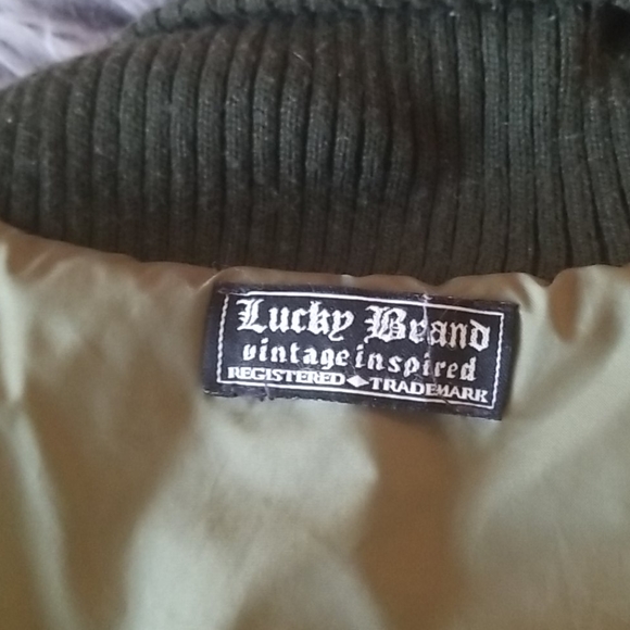 Lucky Brand Vintage Dragon Bomber Jacket - Picture 3 of 6